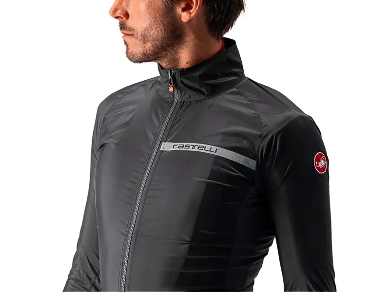 Castelli Squadra Stretch Jacket in Light Black and Dark Gray-4