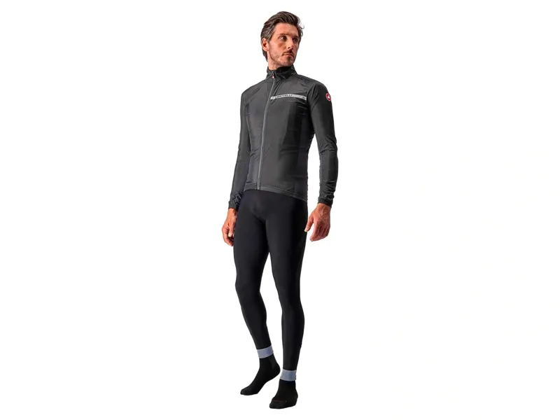 Castelli Squadra Stretch Jacket in Light Black and Dark Gray-5
