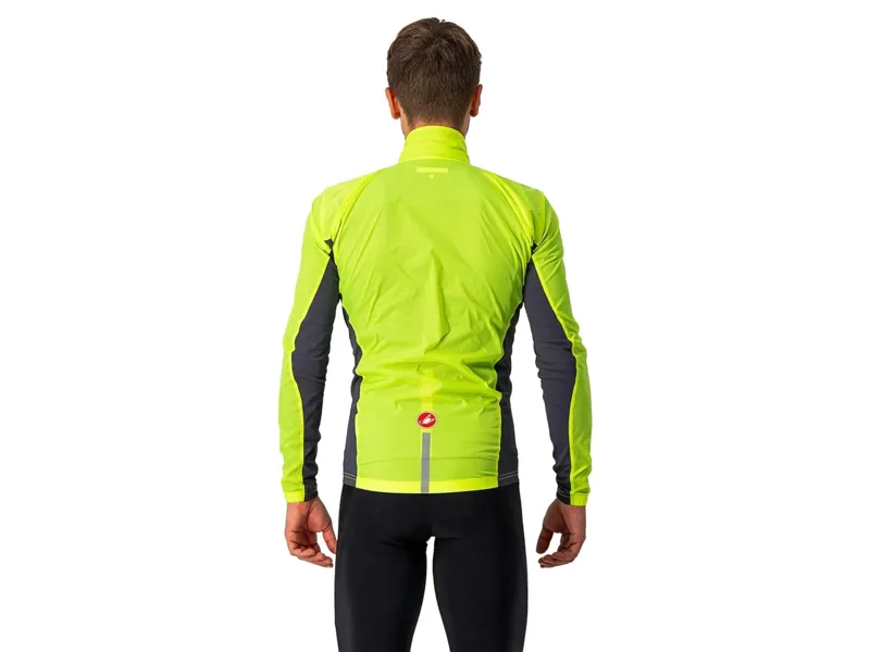 Castelli Squadra Stretch Jacket in Yellow Fluo and Dark Gray-2