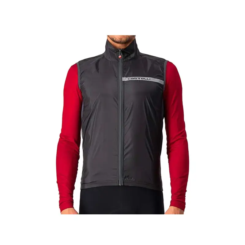 Balfes Bikes Castelli Squadra Stretch Vest in Light Black and Dark Gray | Free postage over £30, £10 off first order, price match & 0% finance.