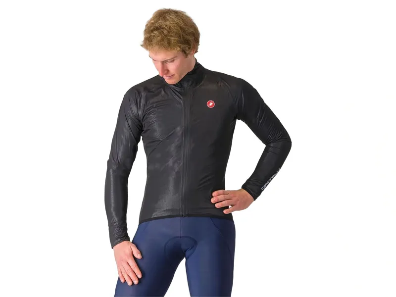 Balfes Bikes Castelli Squall Shell Jacket in Light Black/Silver Grey | Free postage over £30, £10 off first order, price match & 0% finance.