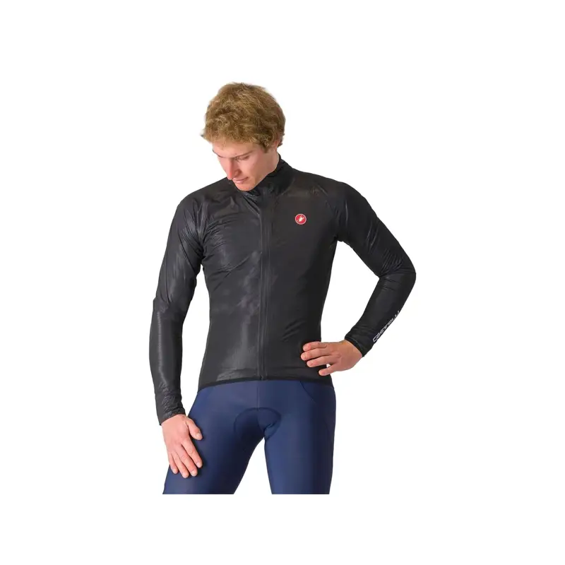 Balfes Bikes Castelli Squall Shell Jacket in Light Black/Silver Grey | Free postage over £30, £10 off first order, price match & 0% finance.