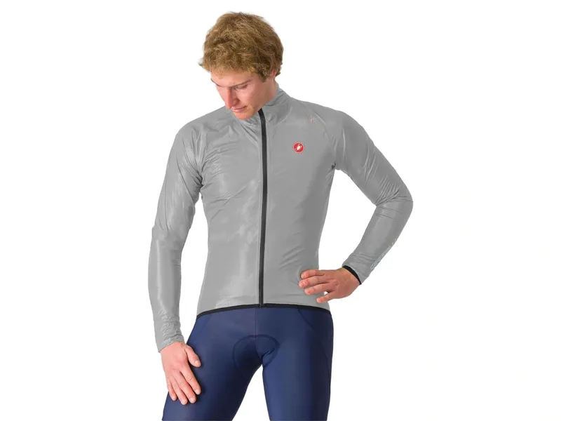 Balfes Bikes Castelli Squall Shell Jacket in Silver Grey/Black | Free postage over £30, £10 off first order, price match & 0% finance.