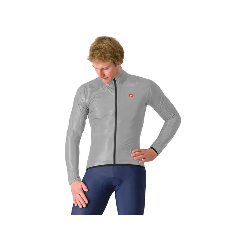 Balfes Bikes Castelli Squall Shell Jacket in Silver Grey/Black | Free postage over £30, £10 off first order, price match & 0% finance.