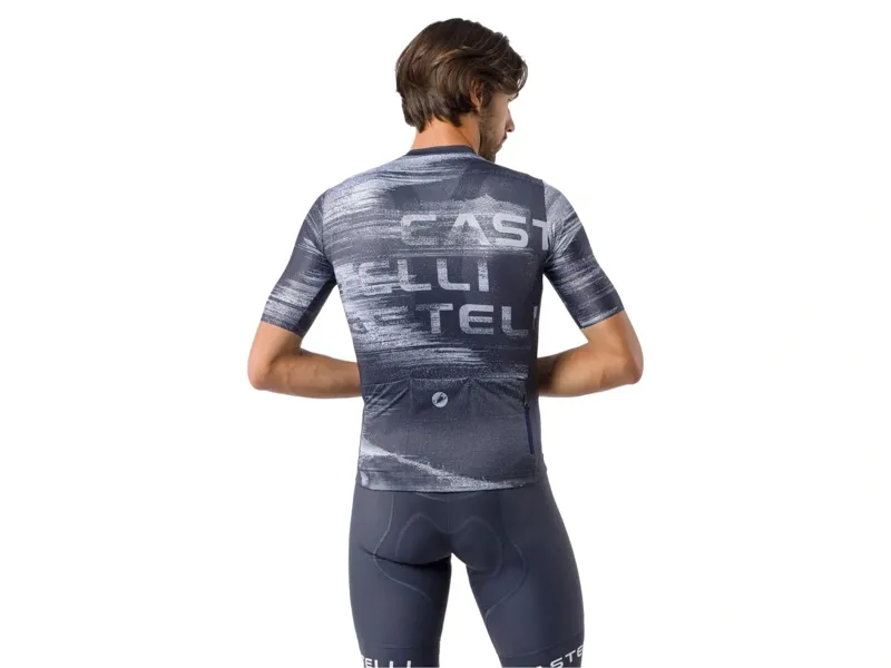 Castelli Stratus Logo Jersey in Twilight Blue/Winter Sky-2