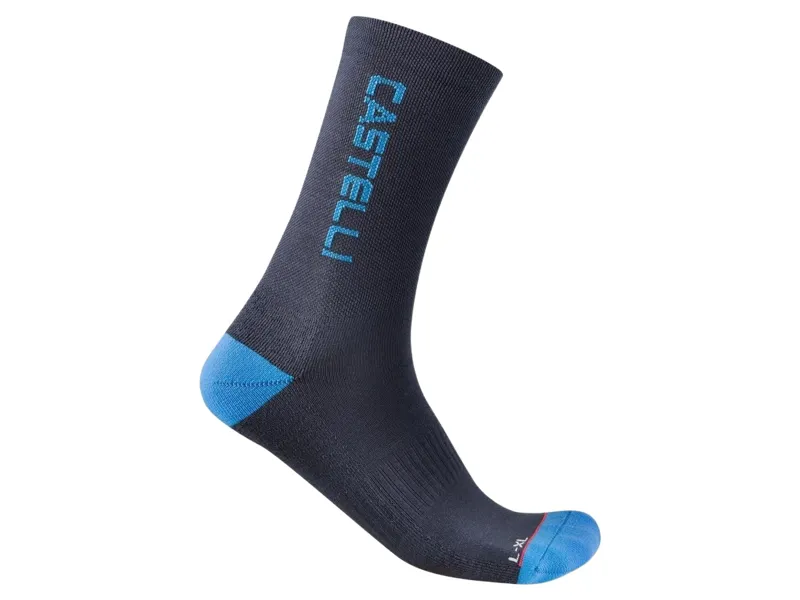 Castelli Sweetspot 20 Thermal Socks in Twilight Blue/Blue Circuit