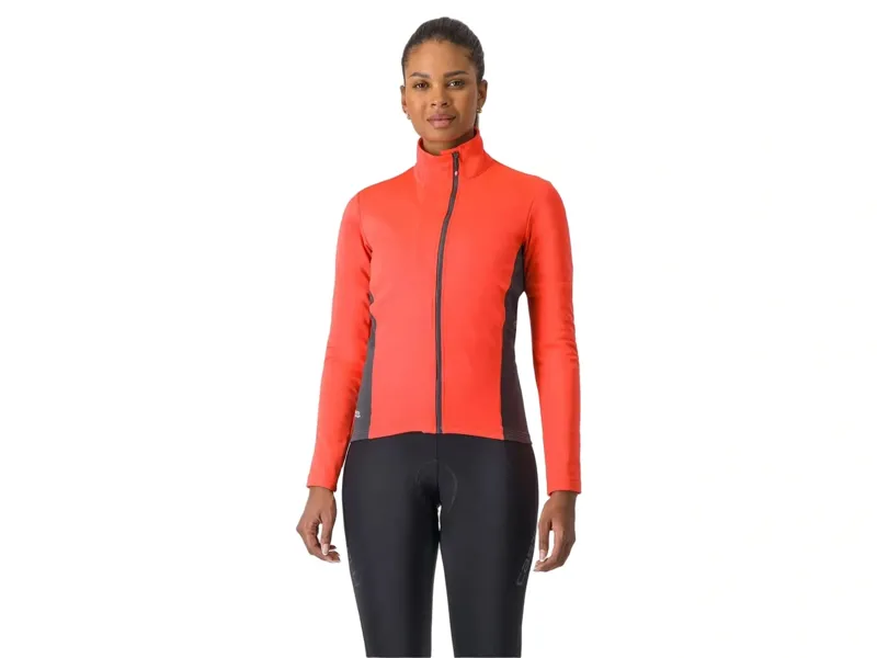 Balfes Bikes Castelli Transition 2 Women's Jacket in Brilliant Pink/Dark Grey | Free postage over £30, £10 off first order, price match & 0% finance.
