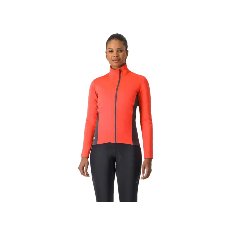 Balfes Bikes Castelli Transition 2 Women's Jacket in Brilliant Pink/Dark Grey | Free postage over £30, £10 off first order, price match & 0% finance.