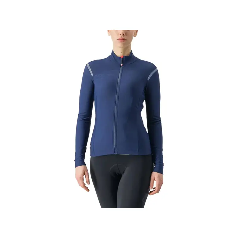 Balfes Bikes Castelli Tutto Nano RoS Women's Long Sleeve Jersey in Belgian Blue | Free postage over £30, £10 off first order, price match & 0% finance.