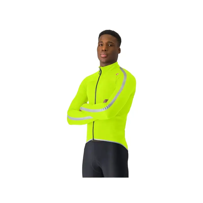 Balfes Bikes Castelli Ultra Rain Cape in Electric Lime/Silver Reflex | Free postage over £30, £10 off first order, price match & 0% finance.