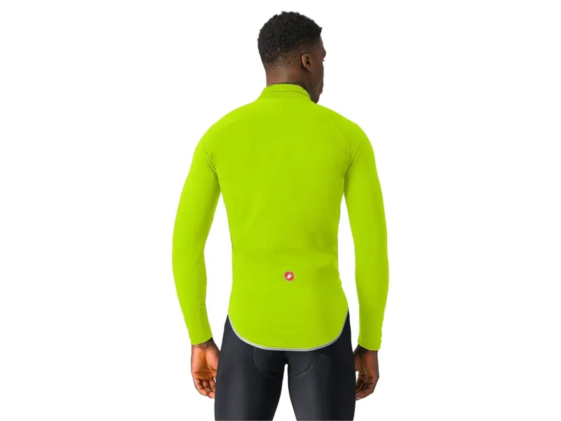 Castelli Ultra Rain Cape in Electric Lime/Silver Reflex-1