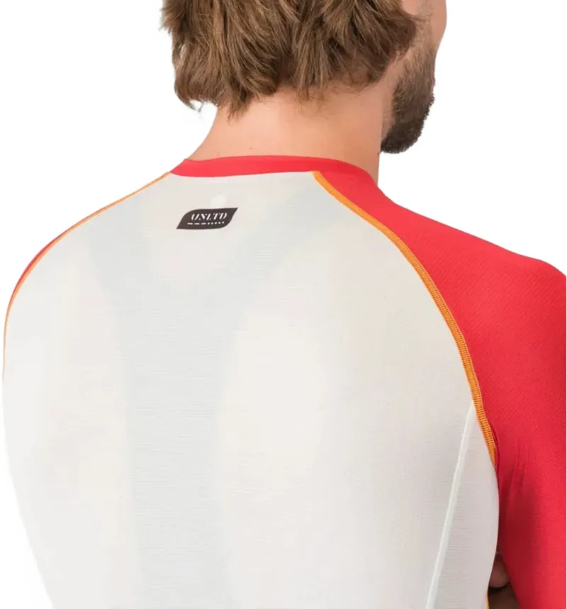 Castelli Unlimited Endurance 3 Jersey - Ivory/Rich Red-Vivid Orange-4