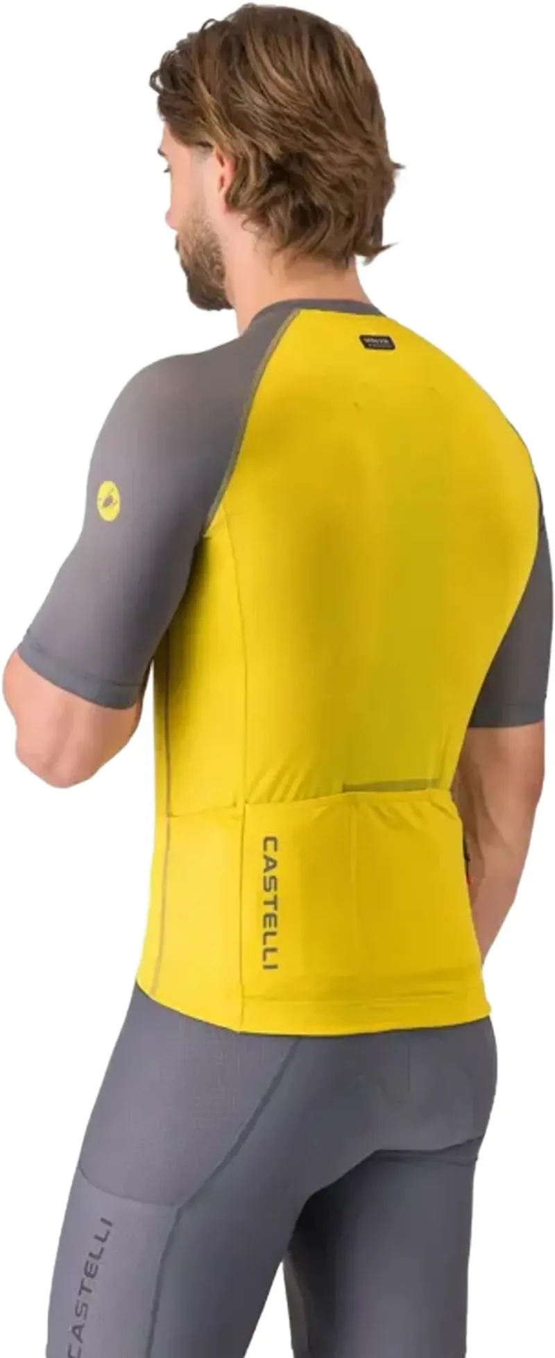 Castelli Unlimited Endurance 3 Jersey - Mango Mojito/Smoky Grey-Elmwoo-2