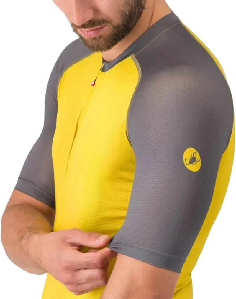 Castelli Unlimited Endurance 3 Jersey - Mango Mojito/Smoky Grey-Elmwoo-3
