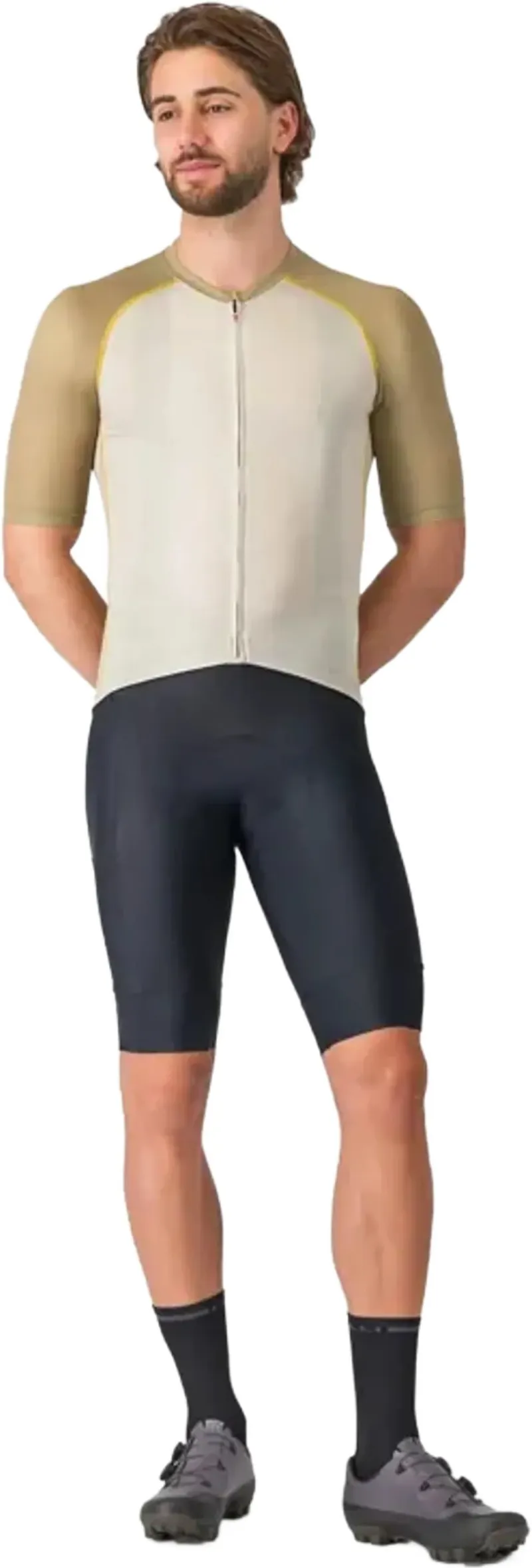 Castelli Unlimited Endurance 3 Jersey - Silver Moon/Elmwood/Mango Moji