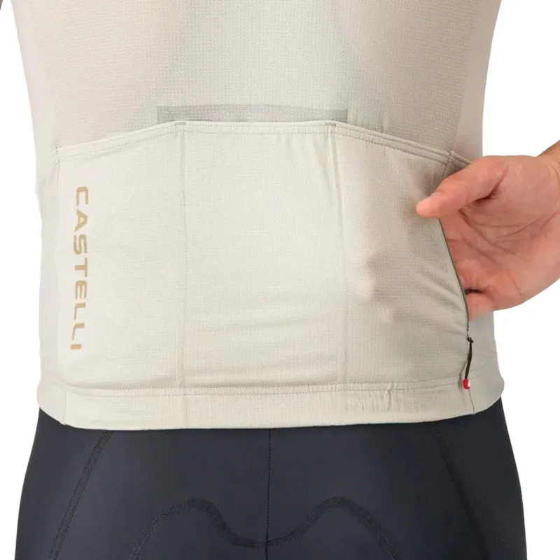 Castelli Unlimited Endurance 3 Jersey - Silver Moon/Elmwood/Mango Moji-4