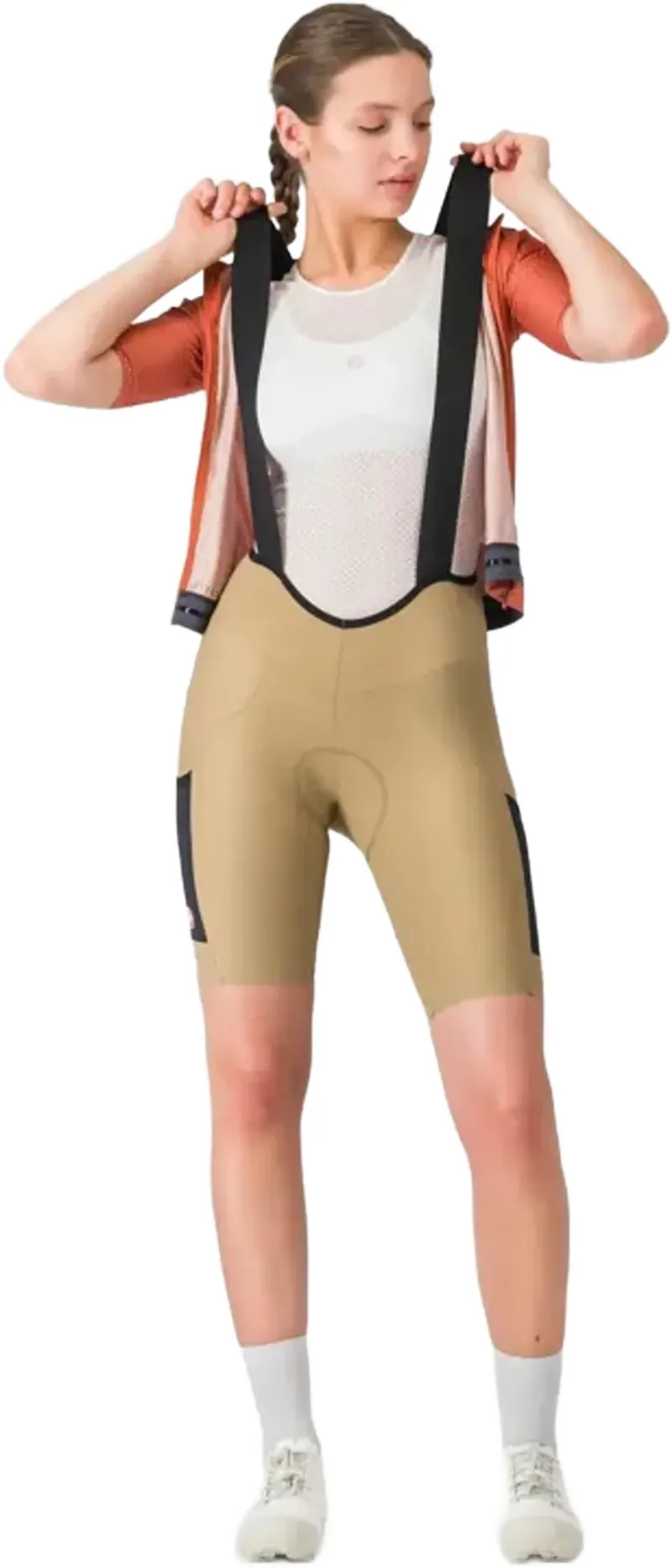 Castelli Unlimited Endurance Women's DT Bib Short in Elmwood/Black