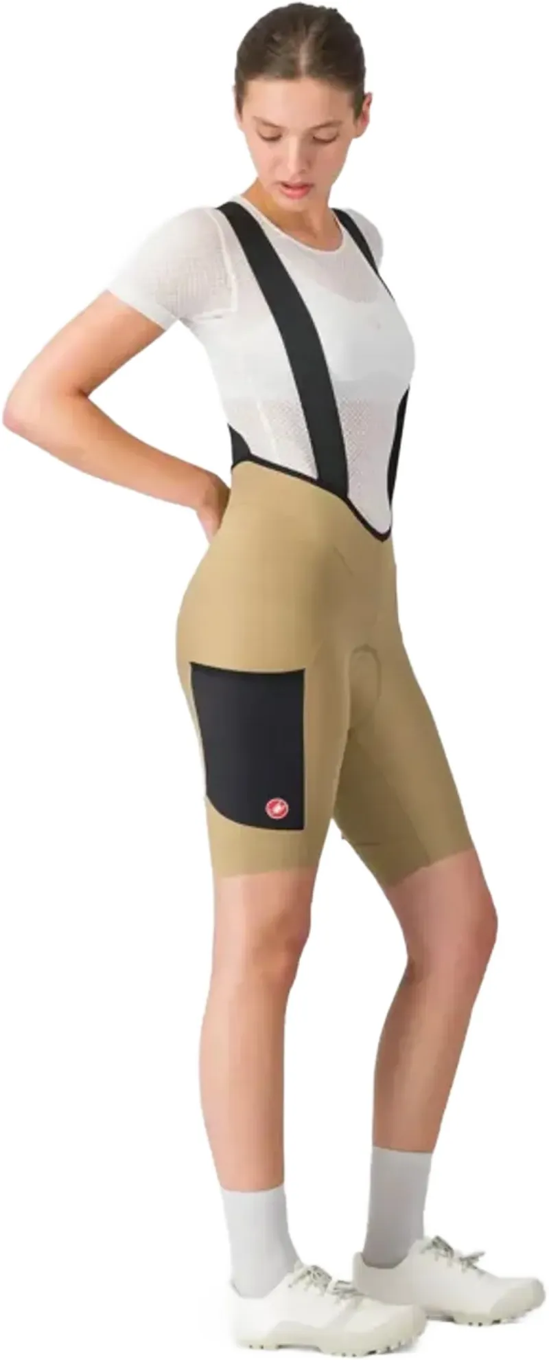 Castelli Unlimited Endurance Women's DT Bib Short in Elmwood/Black-1