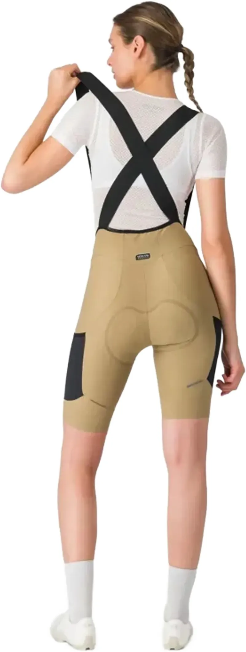 Castelli Unlimited Endurance Women's DT Bib Short in Elmwood/Black-2