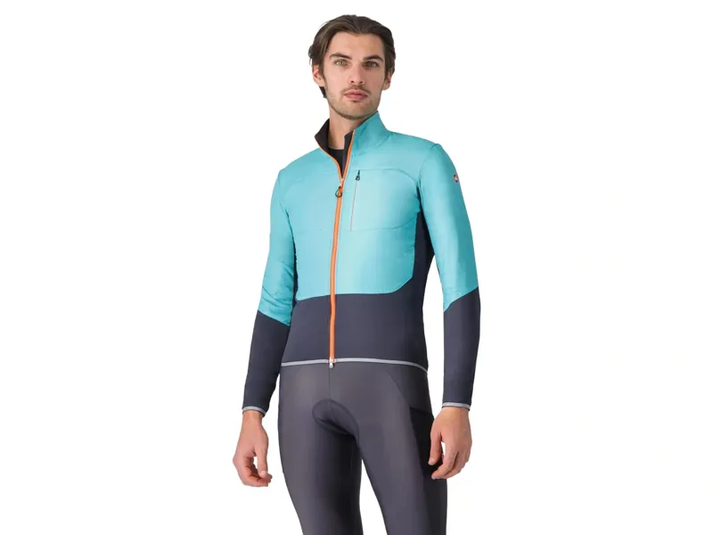 Castelli Unlimited Jacket in Pool Blue/Dark Grey