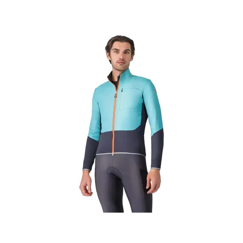 Balfes Bikes Castelli Unlimited Jacket in Pool Blue/Dark Grey | Free postage over £30, £10 off first order, price match & 0% finance.