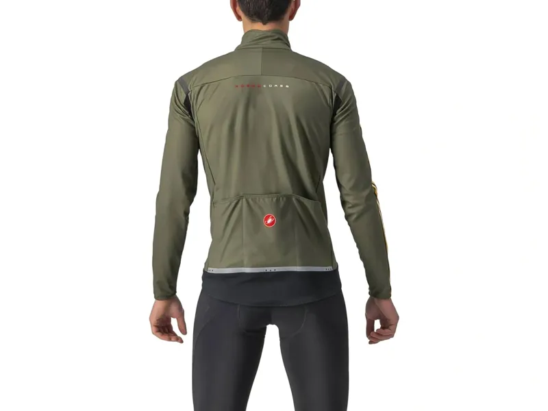 Castelli Unlimited Perfetto RoS 2 Jacket in Military Green/Goldenrod-1