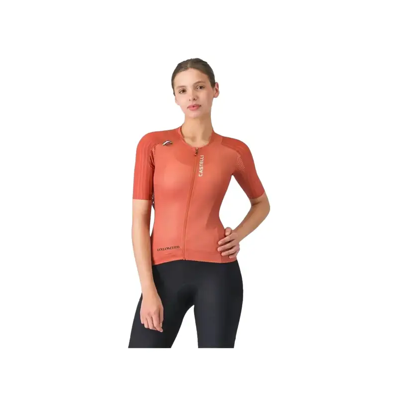Balfes Bikes Castelli Unlimited Pro 2 Women's Jersey in Paprika | Free postage over £30, £10 off first order, price match & 0% finance.