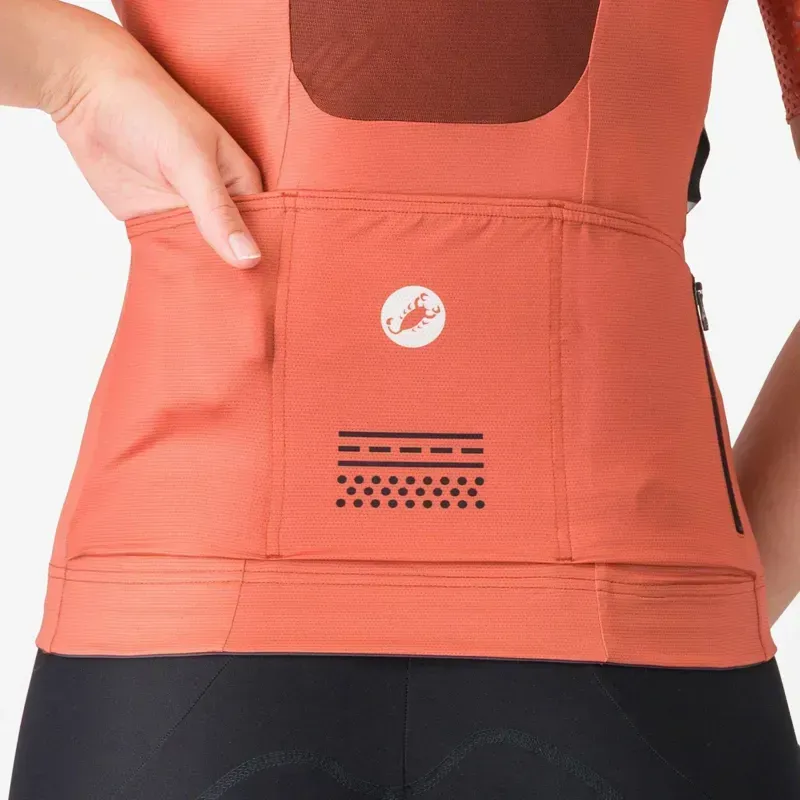 Castelli Unlimited Pro 2 Women's Jersey in Paprika-4
