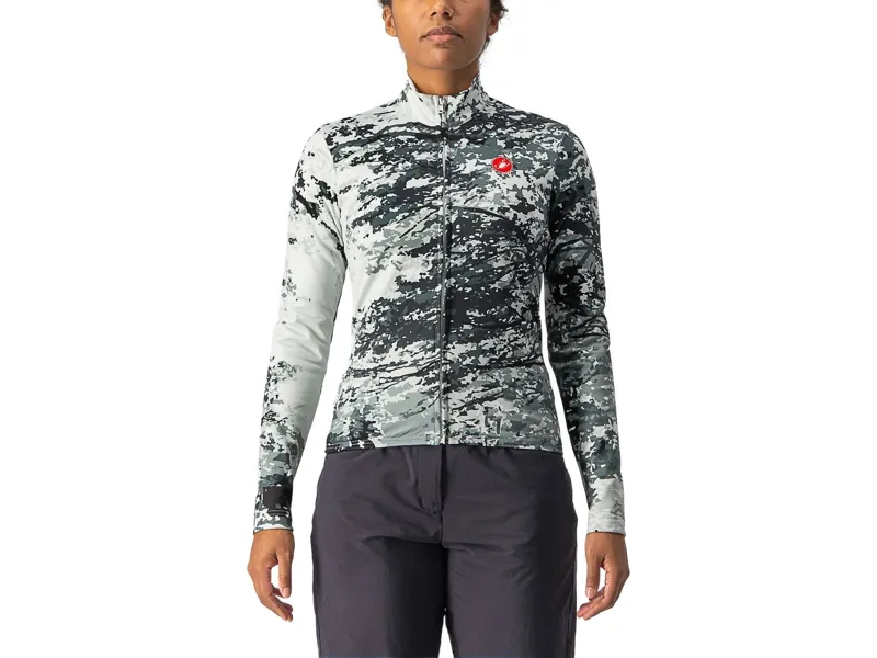 Balfes Bikes Castelli Unlimited Thermal Long Sleeve Women's Jersey in Birch Green | Free postage over £30, £10 off first order, price match & 0% finance.