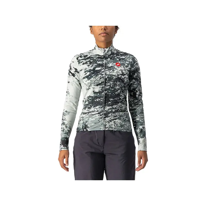 Balfes Bikes Castelli Unlimited Thermal Long Sleeve Women's Jersey in Birch Green | Free postage over £30, £10 off first order, price match & 0% finance.