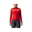 Castelli Unlimited Thermal Long Sleeve Women's Jersey in Dark Red