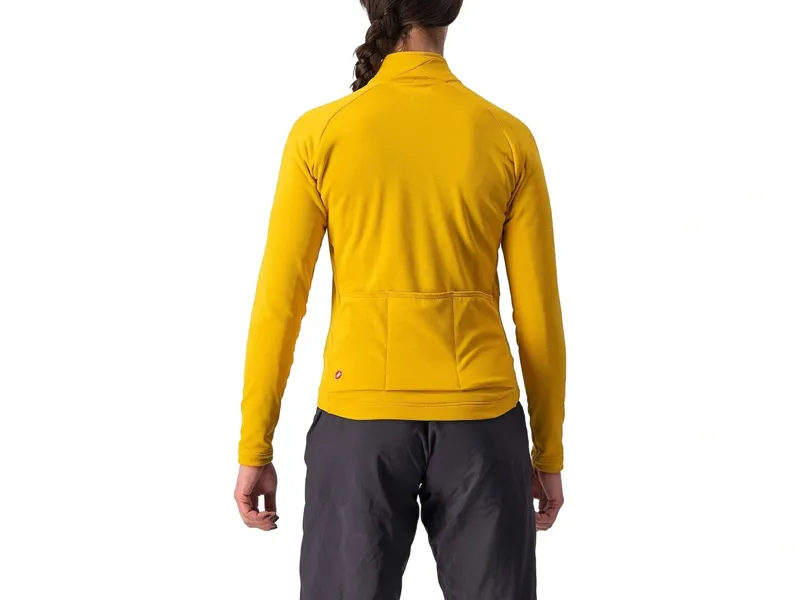 Castelli Unlimited Trail Women's Long Sleeve Jersey in Goldenrod/Grey-1
