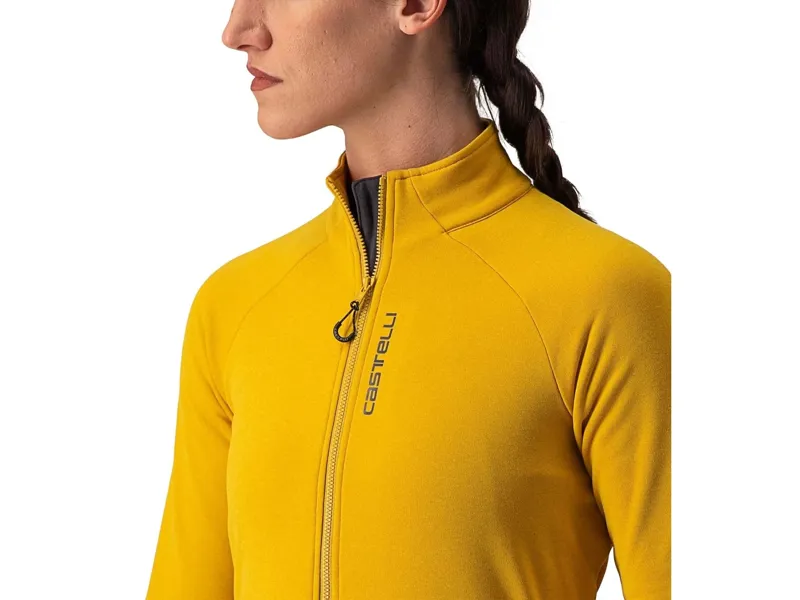 Castelli Unlimited Trail Women's Long Sleeve Jersey in Goldenrod/Grey-2