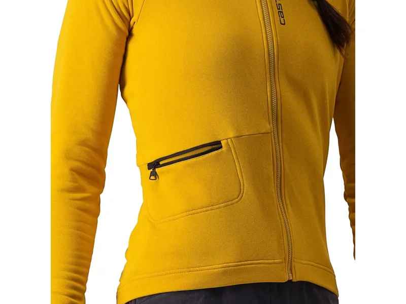 Castelli Unlimited Trail Women's Long Sleeve Jersey in Goldenrod/Grey-3