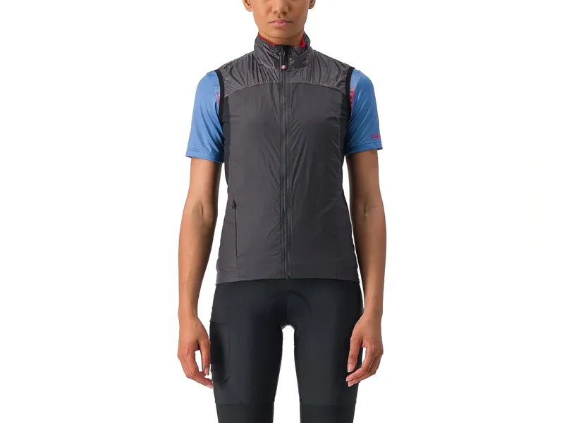 Balfes Bikes Castelli Unlimited Women's Puffy Vest in Grey/Red | Free postage over £30, £10 off first order, price match & 0% finance.