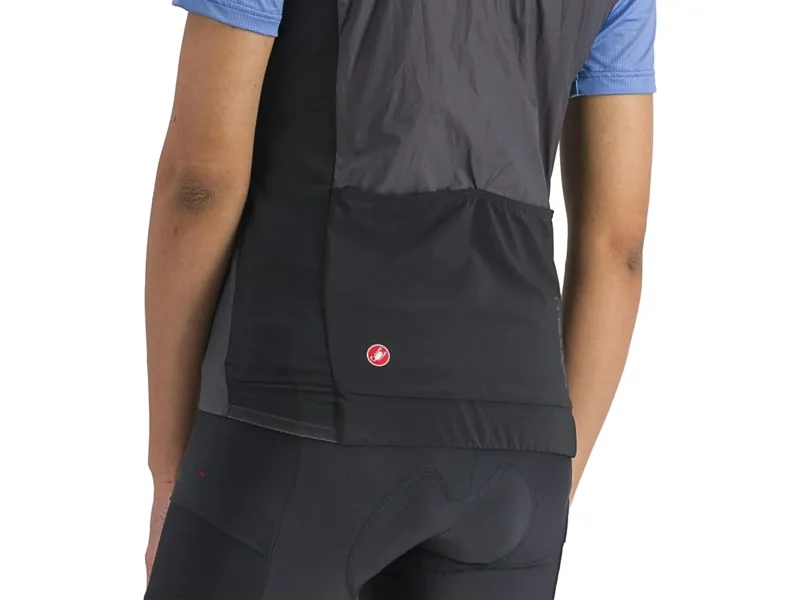 Castelli Unlimited Women's Puffy Vest in Grey/Red-2