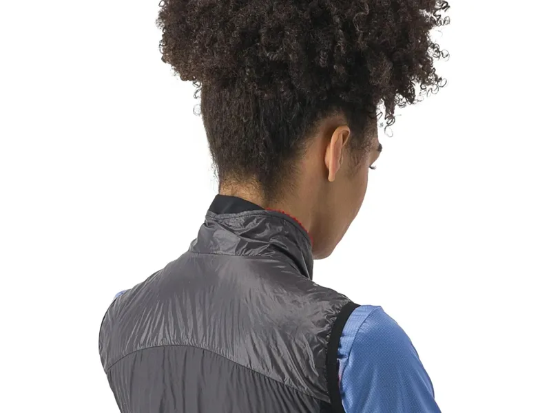 Castelli Unlimited Women's Puffy Vest in Grey/Red-3