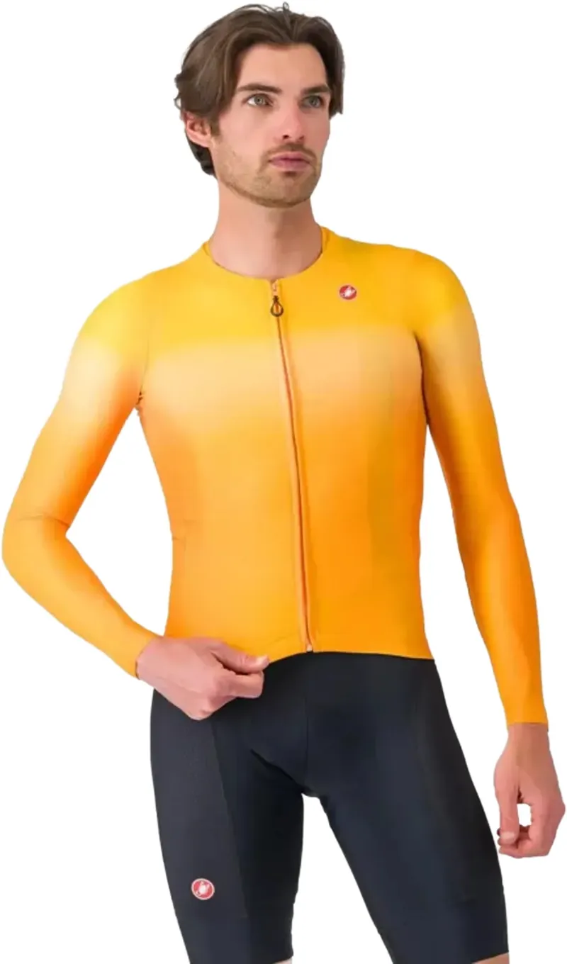 Castelli UPF Long Sleeve Jersey in Vivid Orange