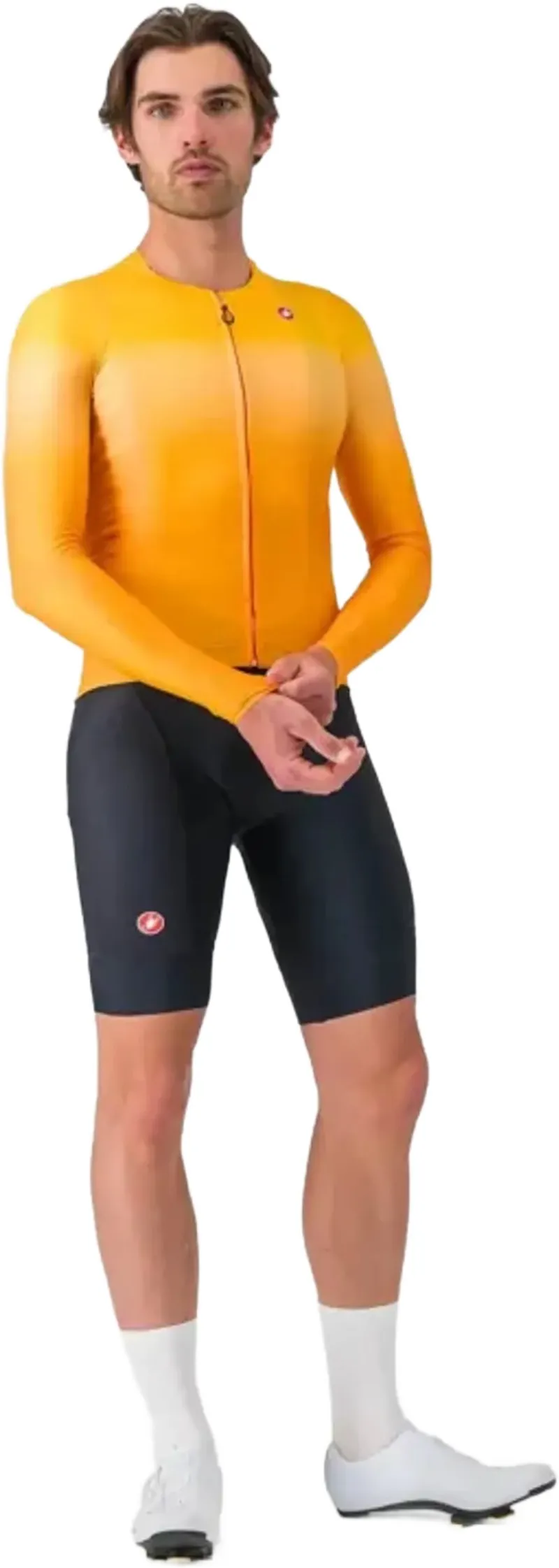 Castelli UPF Long Sleeve Jersey in Vivid Orange-5