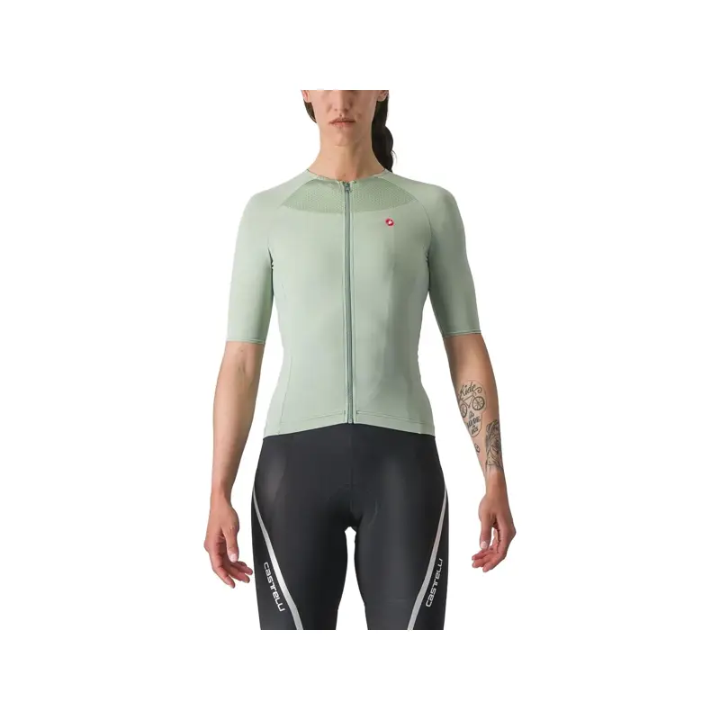 Balfes Bikes Castelli Velocissima 2 Women's Short Sleeve Jersey in Defender Green/Twilight Blue | Free postage over £30, £10 off first order, price match & 0% finance.