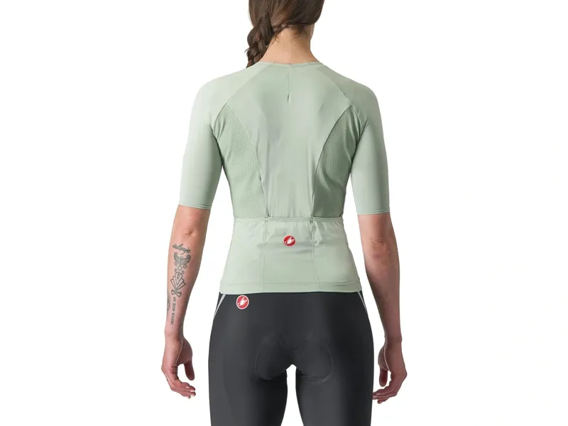 Castelli Velocissima 2 Women's Short Sleeve Jersey in Defender Green/Twilight Blue-1