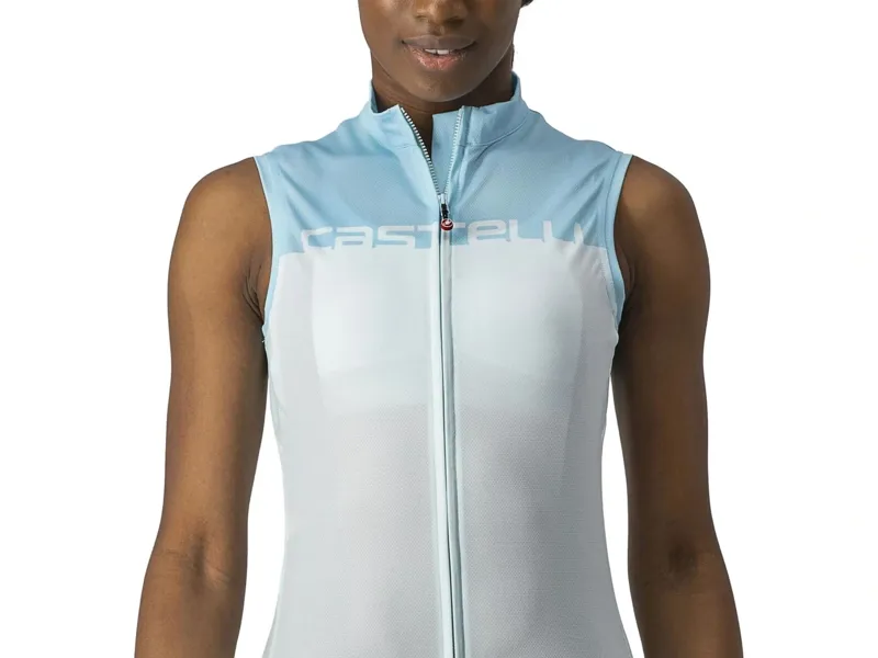 Castelli Velocissima Women's Sleeveless Jersey in Acqua/Sky-3