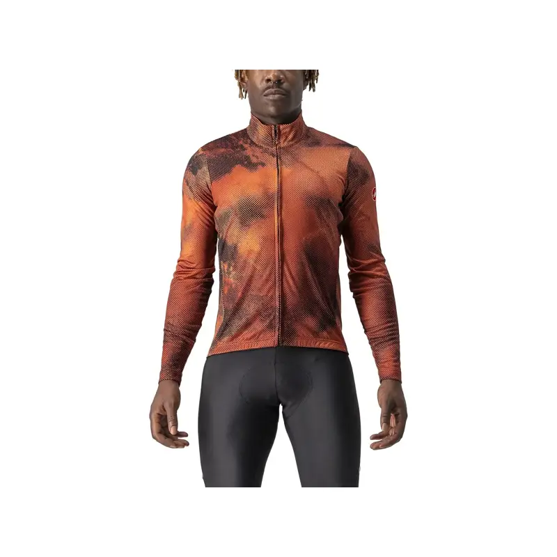 Balfes Bikes Castelli Ventaglio Long Sleeve Jersey in Fuoco | Free postage over £30, £10 off first order, price match & 0% finance.
