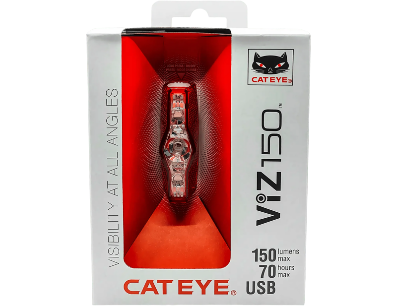 Cateye VIZ 150 USB-C Rear Bike Light in Red-5