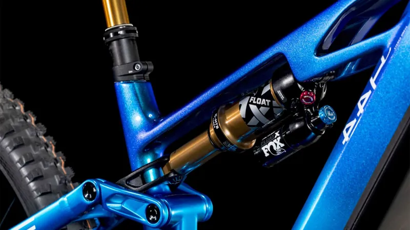 Cube Stereo Hybrid One44 HPC AT F/S Electric Mountain Bike 2025 in Actionteam-3