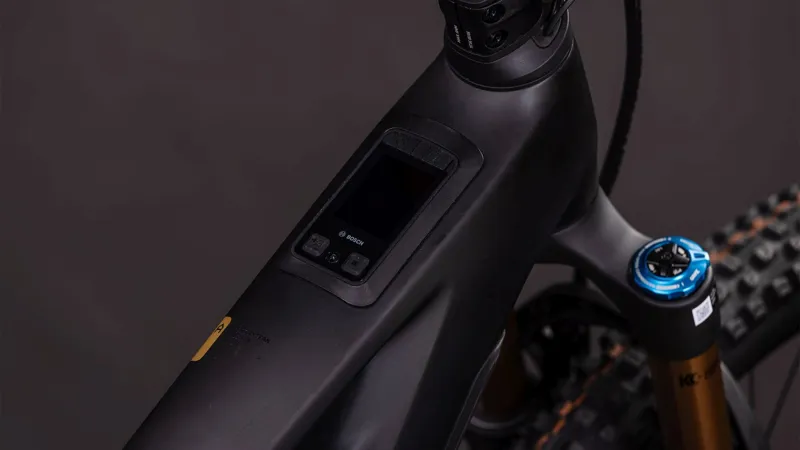 Cube Stereo Hybrid one44 HPC AT 800 Electric Full Suspension Mountain Bike 2026 in Carbon/Gold-1