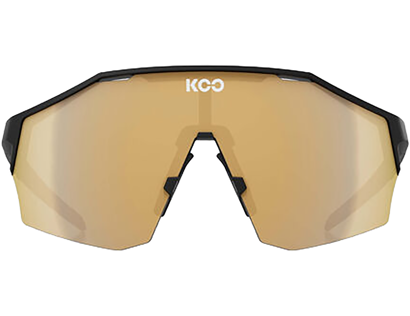 Koo Alibi Sunglasses in Black Matt/Gold Mirror-1