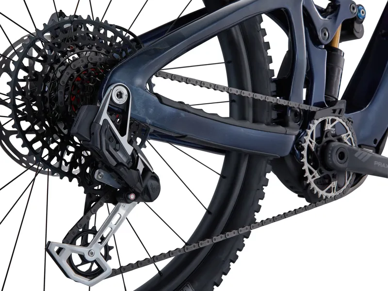 Giant Reign Advanced E+ 0 Electric Full Suspension Mountain Bike 2026 in Purple Haze/Metallic Navy-6