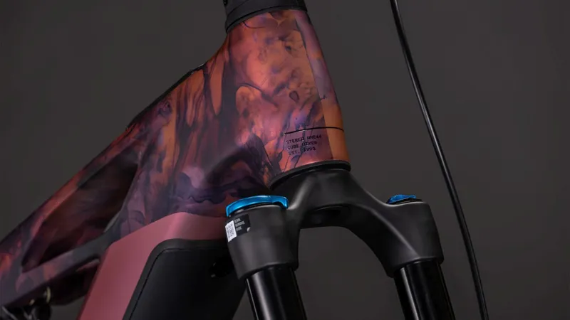 Cube Stereo Hybrid one44 HPC SLX 800 Full Suspension Electric Mountain Bike 2026 in Shiftblush/Art-6