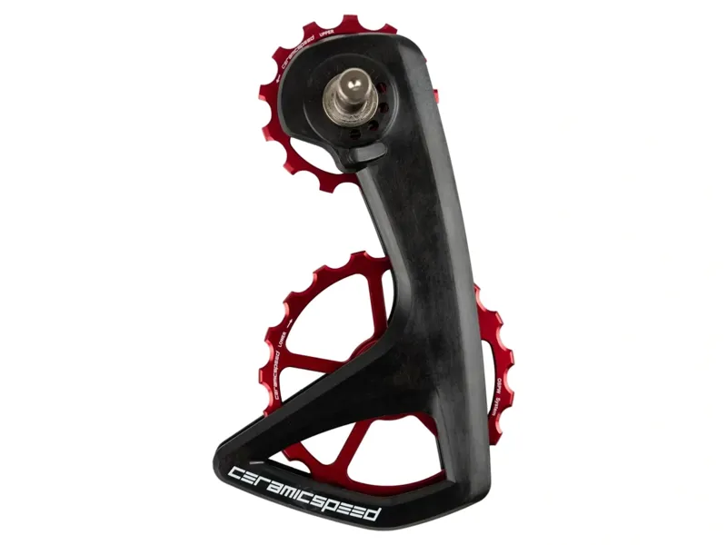 CeramicSpeed OSPW RS 5 Spoke Shimano 7150 Pulley Wheels in Red